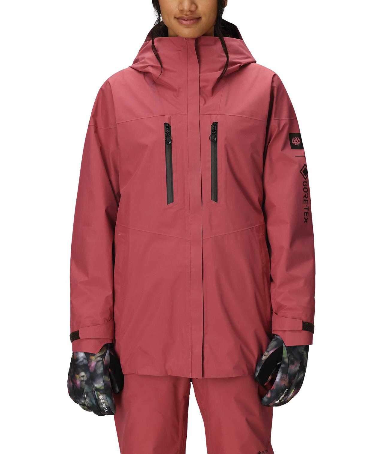 WOMENS GORE-TEX SKYLINE THERMAGRAPH® JACKET - ROSEWOOD