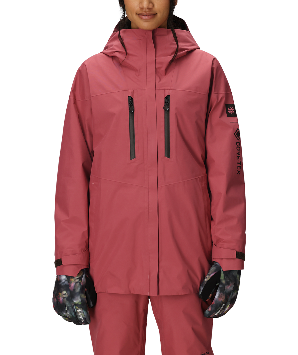 WOMENS GORE-TEX SKYLINE THERMAGRAPH® JACKET - ROSEWOOD