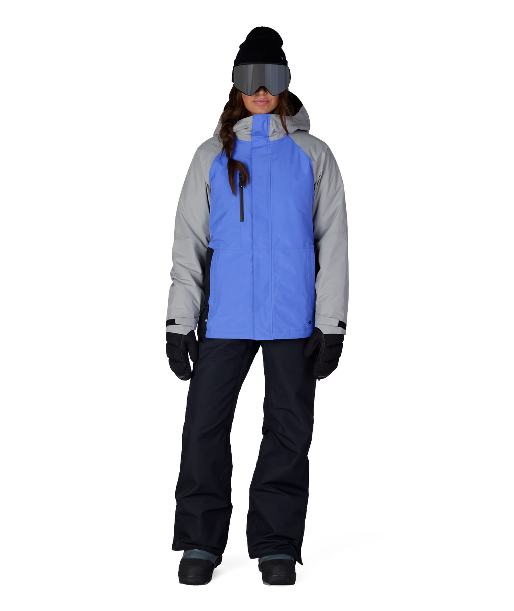 WOMENS GORE-TEX WILLOW™ INSULATED JACKET - ALPENGLOW BLUE COLORBLOCK