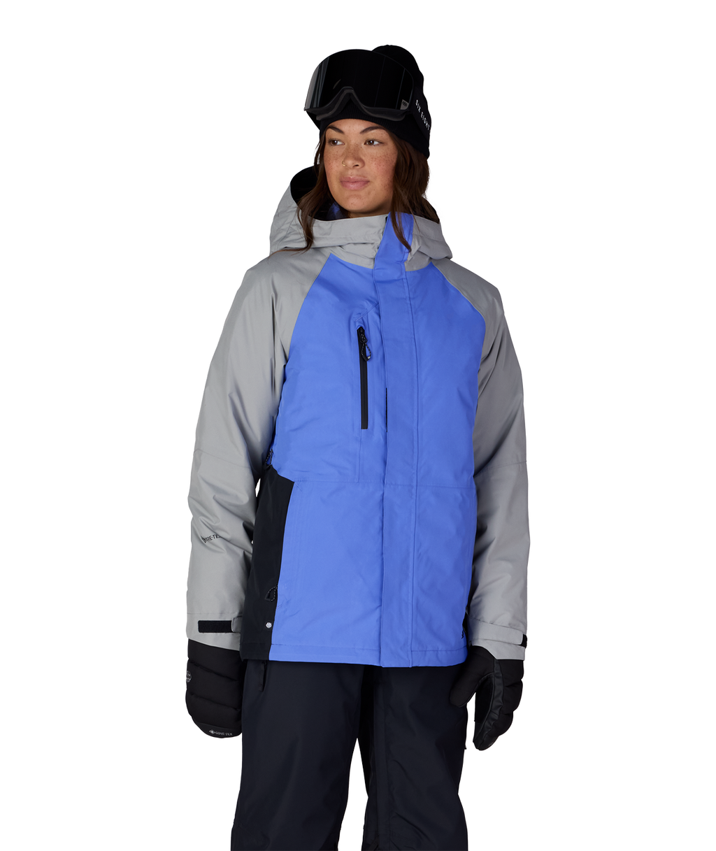 WOMENS GORE-TEX WILLOW™ INSULATED JACKET - ALPENGLOW BLUE COLORBLOCK