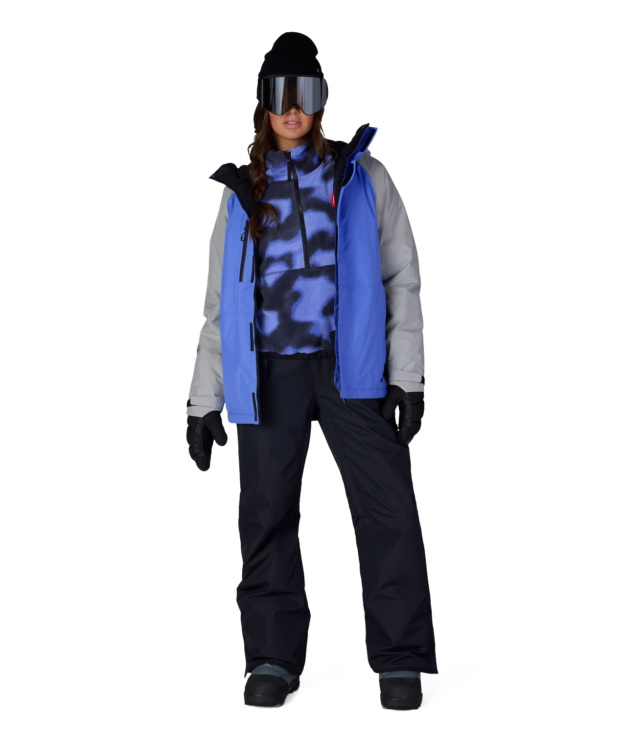WOMENS GORE-TEX WILLOW™ INSULATED JACKET - ALPENGLOW BLUE COLORBLOCK
