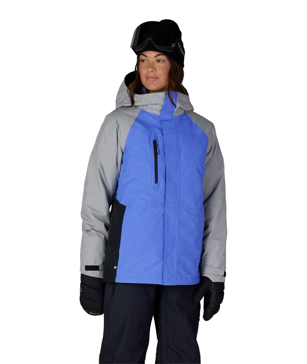 WOMENS GORE-TEX WILLOW™ INSULATED JACKET - ALPENGLOW BLUE COLORBLOCK