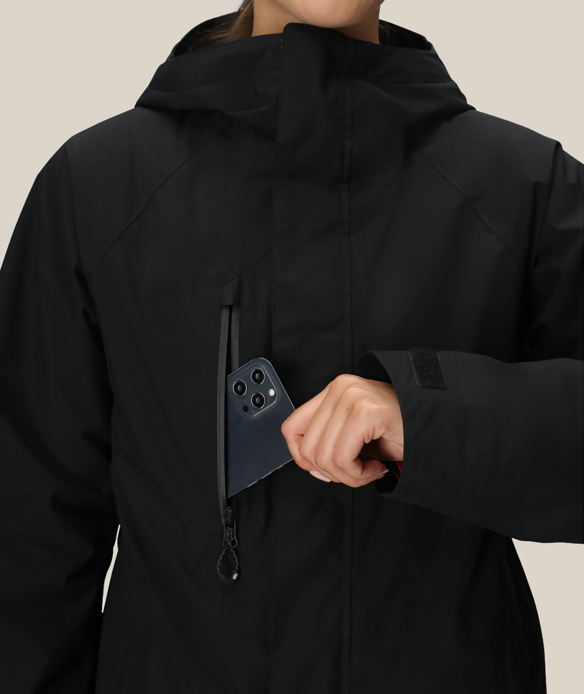 WOMENS GORE-TEX WILLOW™ INSULATED JACKET - BLACK