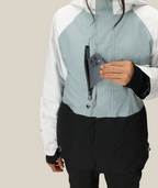 WOMENS GORE-TEX WILLOW™ INSULATED JACKET - DUSTY MARINE COLORBLOCK