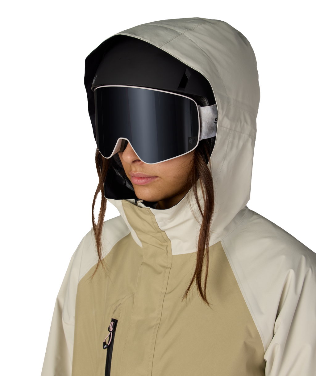 WOMENS GORE-TEX WILLOW™ INSULATED JACKET - KHAKI COLORBLOCK