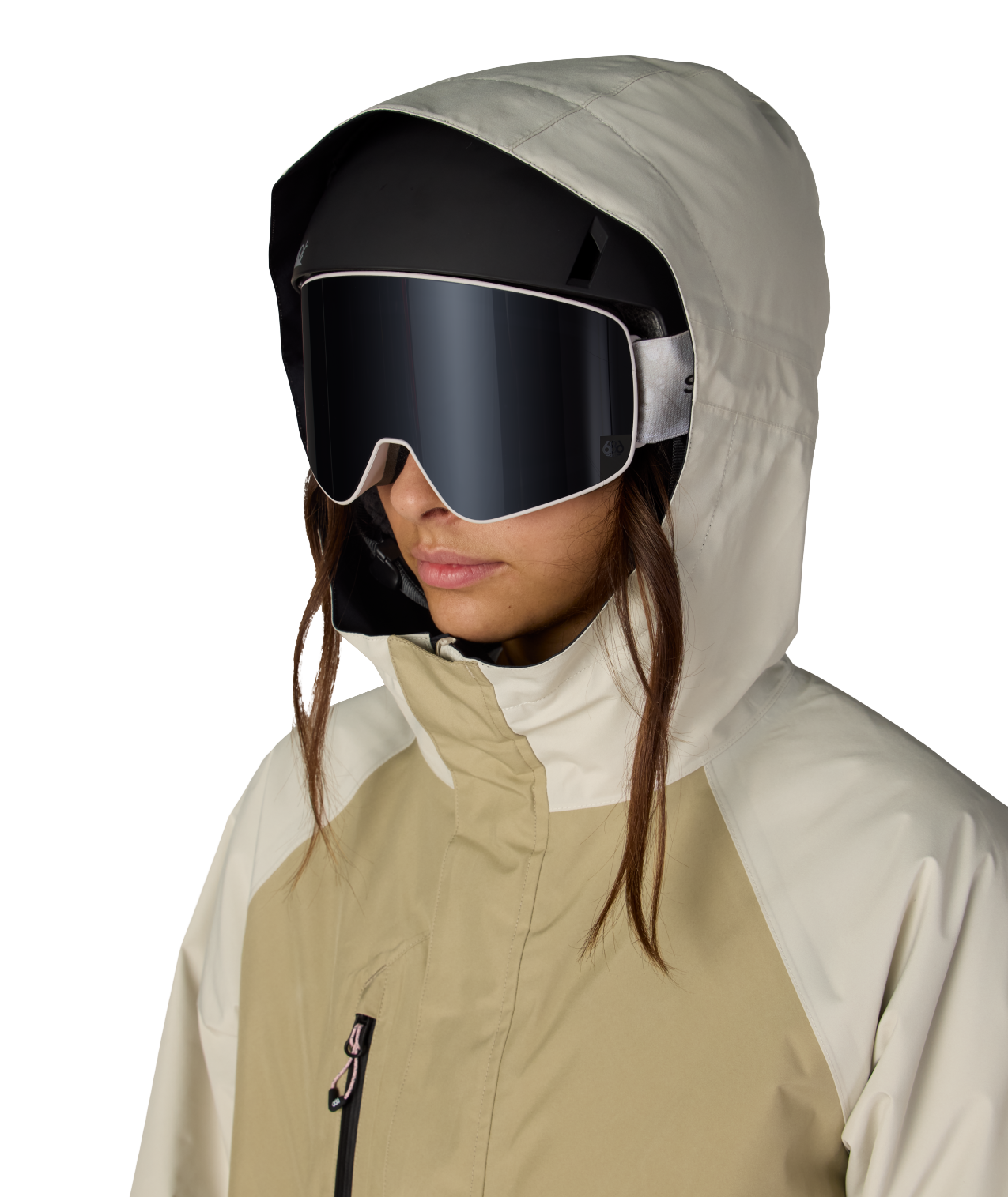 WOMENS GORE-TEX WILLOW™ INSULATED JACKET - KHAKI COLORBLOCK