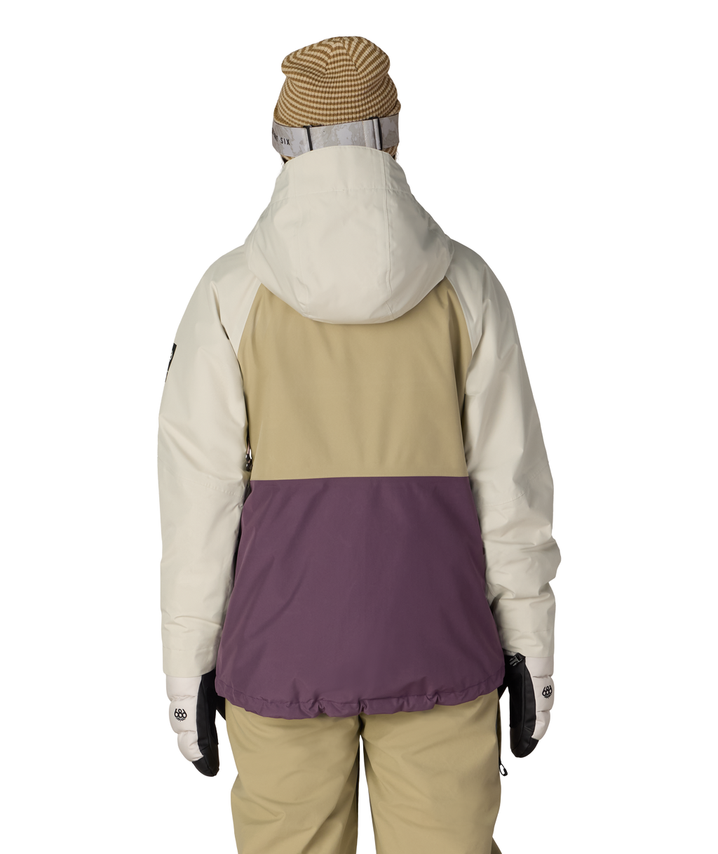 WOMENS GORE-TEX WILLOW™ INSULATED JACKET - KHAKI COLORBLOCK