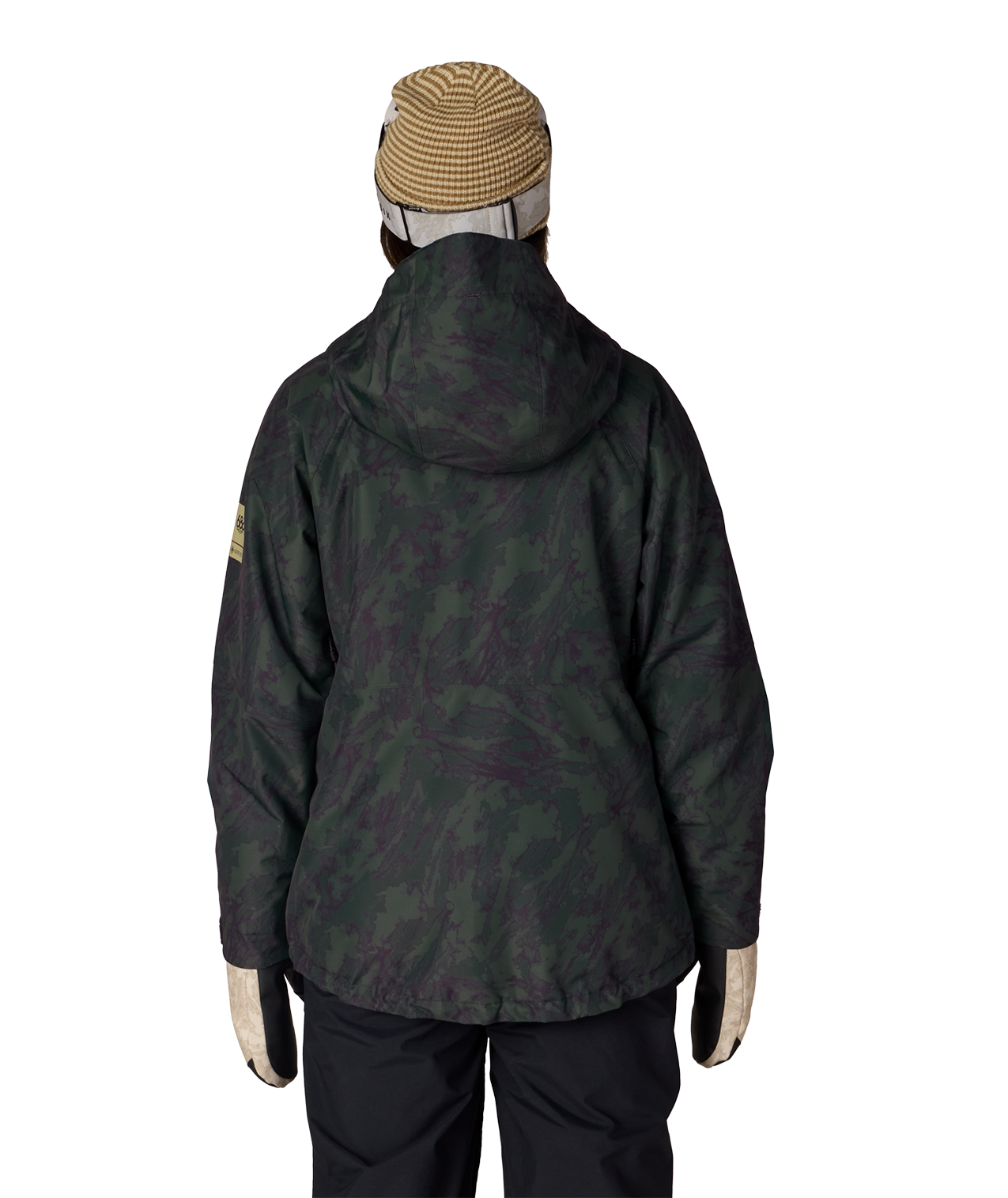 WOMENS GORE-TEX WILLOW™ INSULATED JACKET - MOSS GREEN SCRATCH CAMO