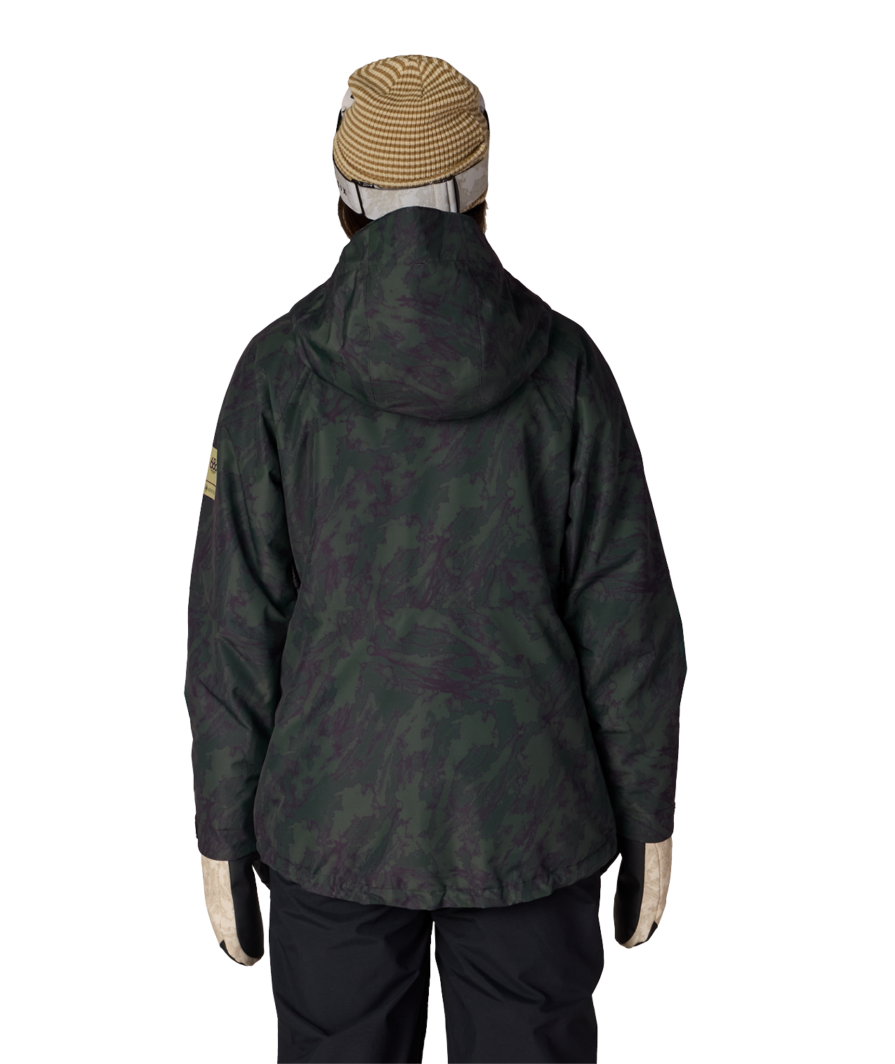 WOMENS GORE-TEX WILLOW™ INSULATED JACKET - MOSS GREEN SCRATCH CAMO