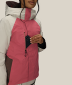 WOMENS GORE-TEX WILLOW™ INSULATED JACKET - ROSEWOOD COLORBLOCK