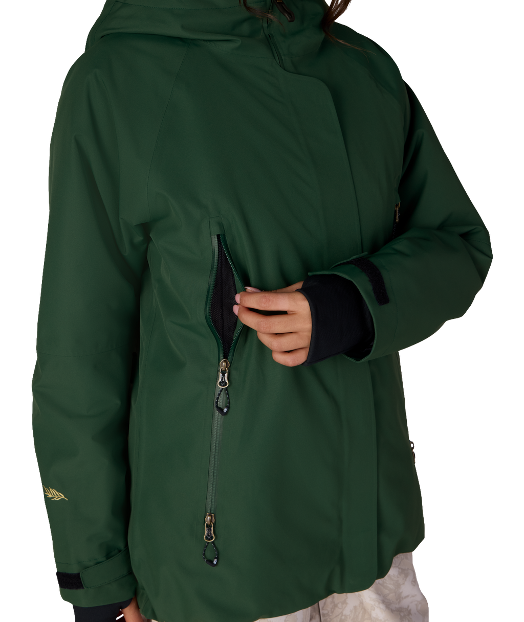 WOMENS WHISPER™ INSULATED JACKET - MOSS GREEN