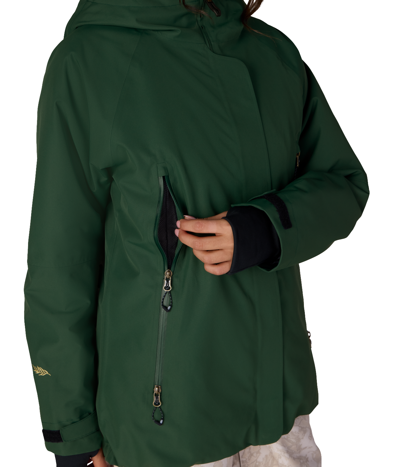 WOMENS WHISPER™ INSULATED JACKET - MOSS GREEN