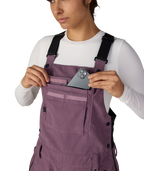 WOMENS BLACK MAGIC™ INSULATED BIB - BLACK PLUM GRID CORDUROY