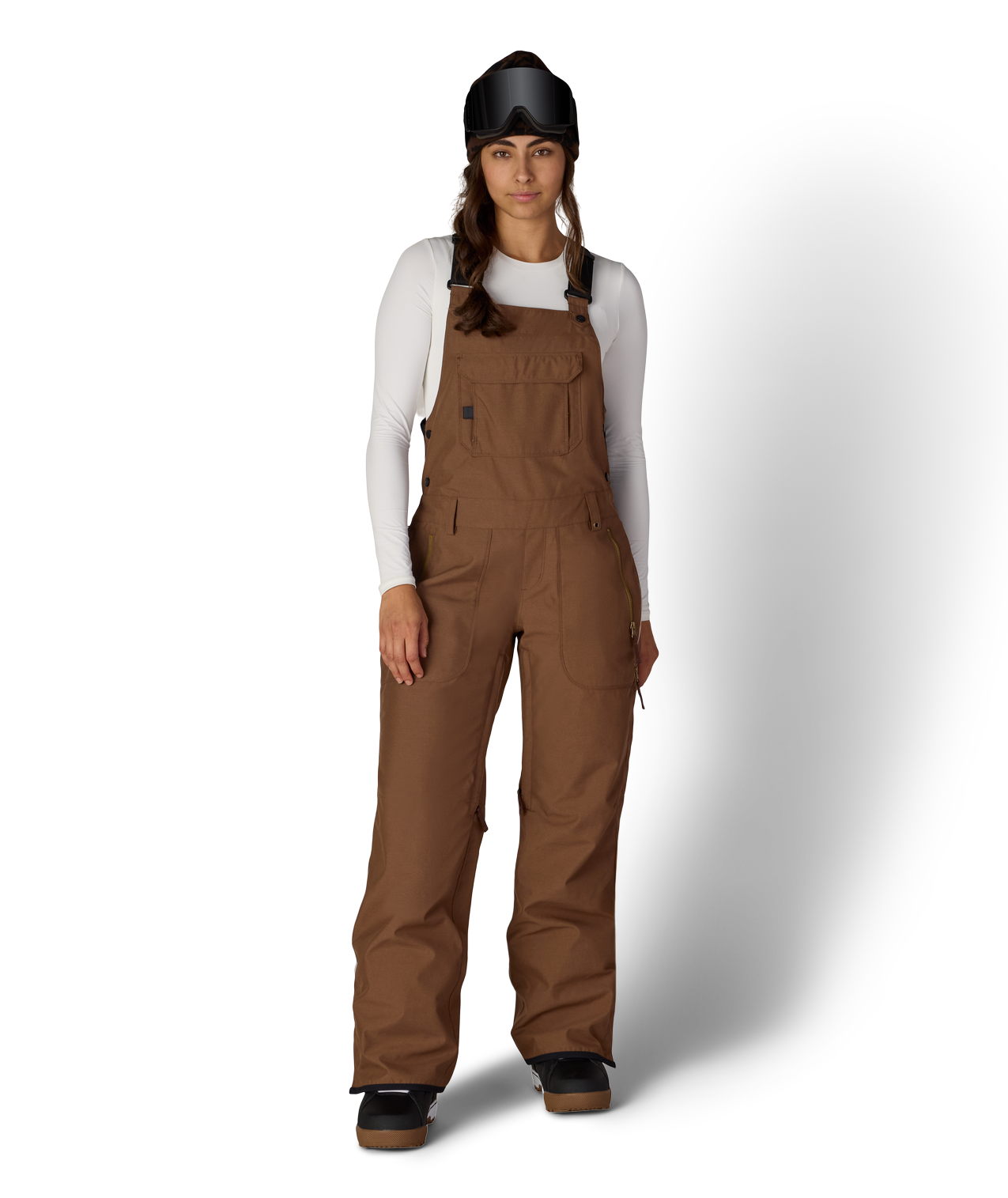 WOMENS BLACK MAGIC™ INSULATED BIB - DARK EARTH DOBBY