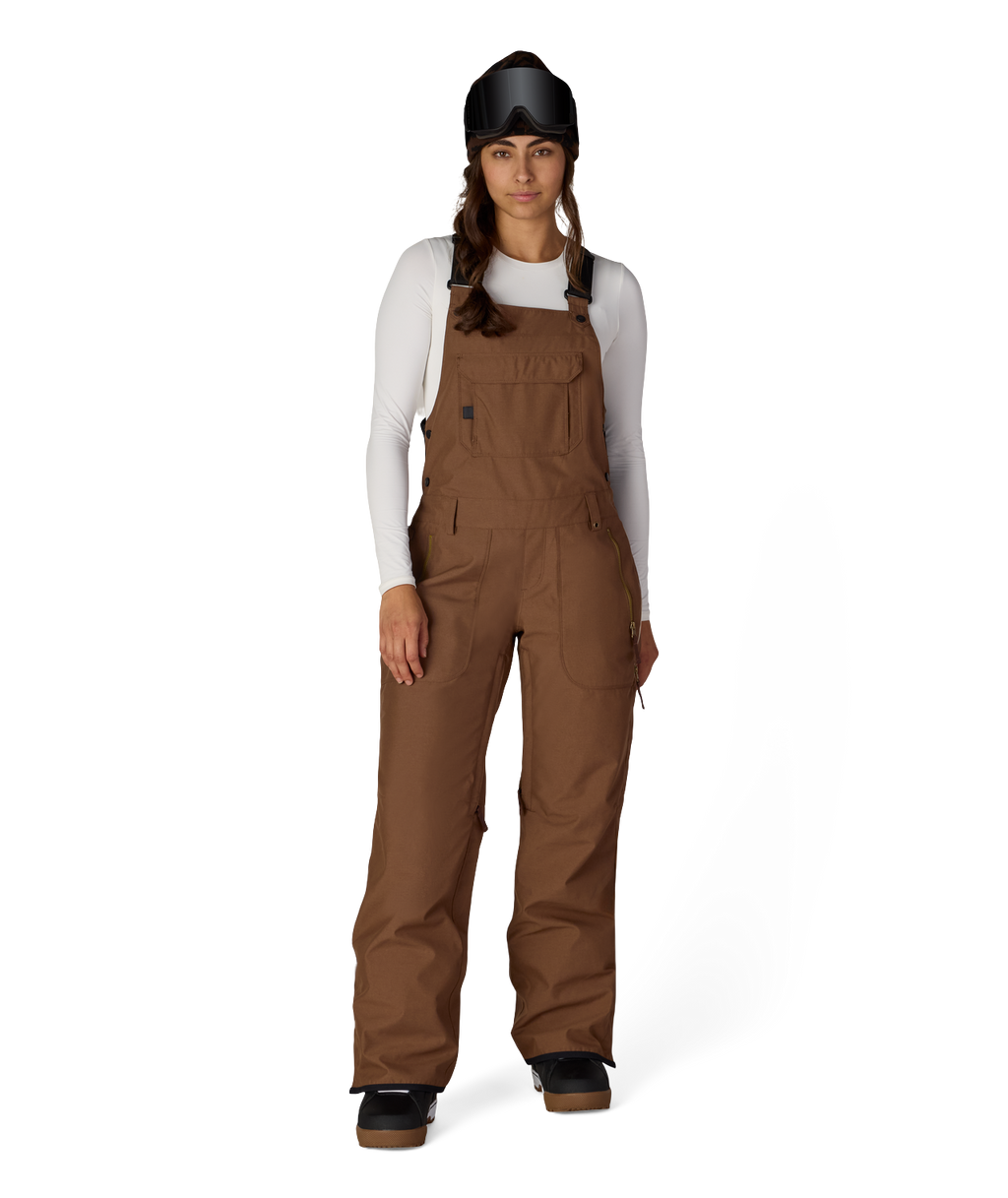 WOMENS BLACK MAGIC™ INSULATED BIB - DARK EARTH DOBBY