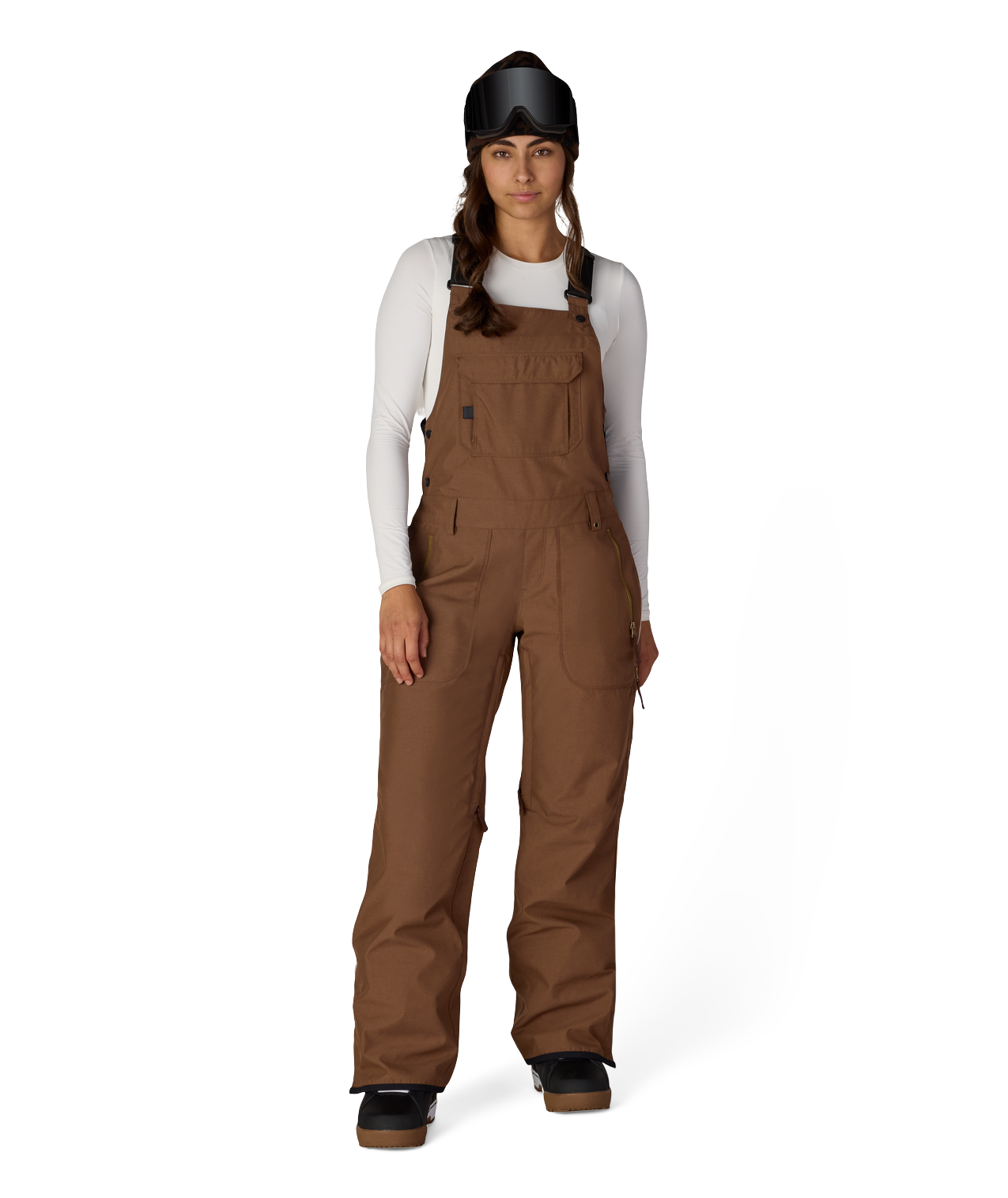 WOMENS BLACK MAGIC™ INSULATED BIB - DARK EARTH DOBBY