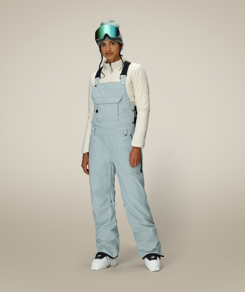 WOMENS BLACK MAGIC™ INSULATED BIB - DUSTY MARINE DOBBY