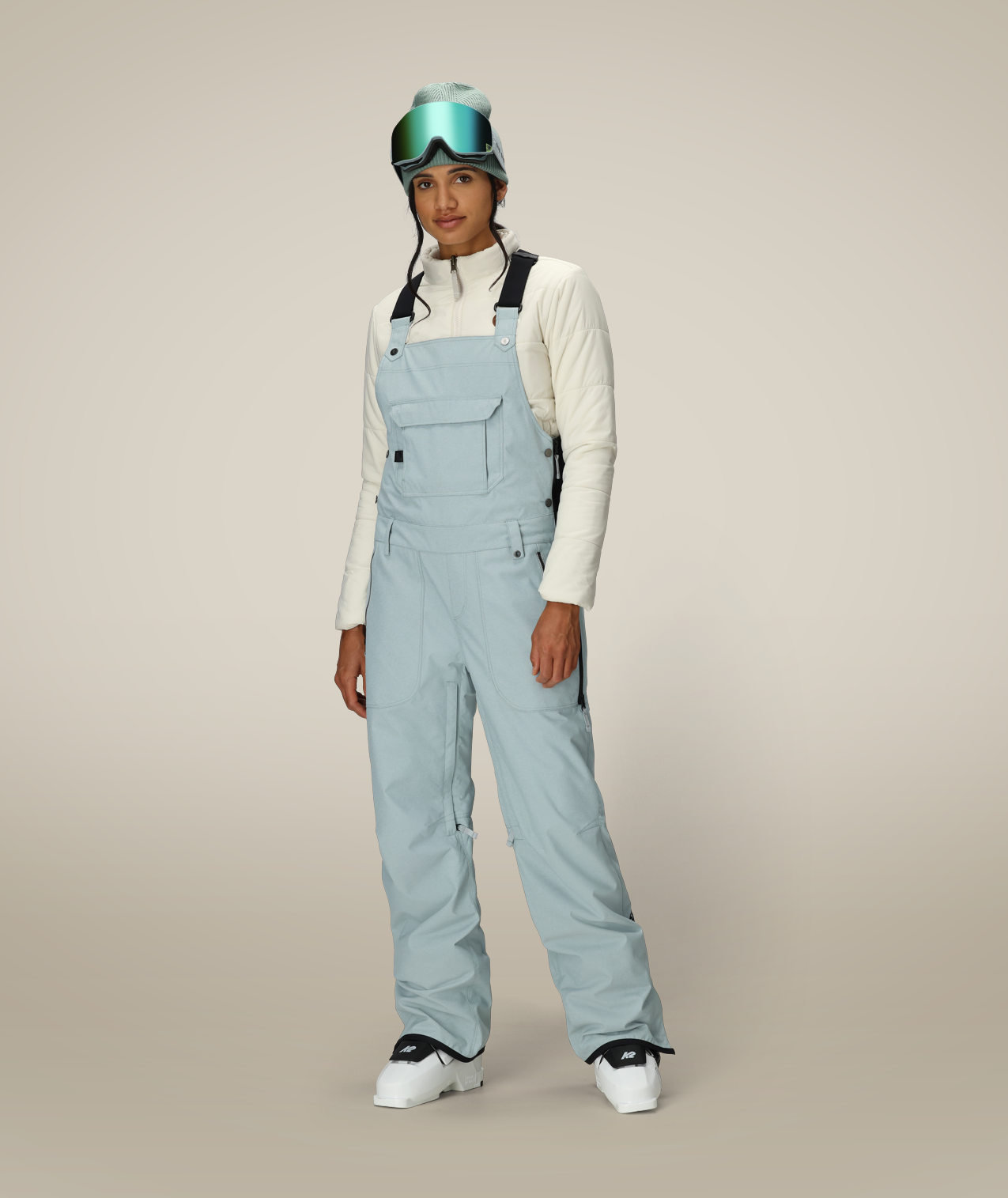 WOMENS BLACK MAGIC™ INSULATED BIB - DUSTY MARINE DOBBY
