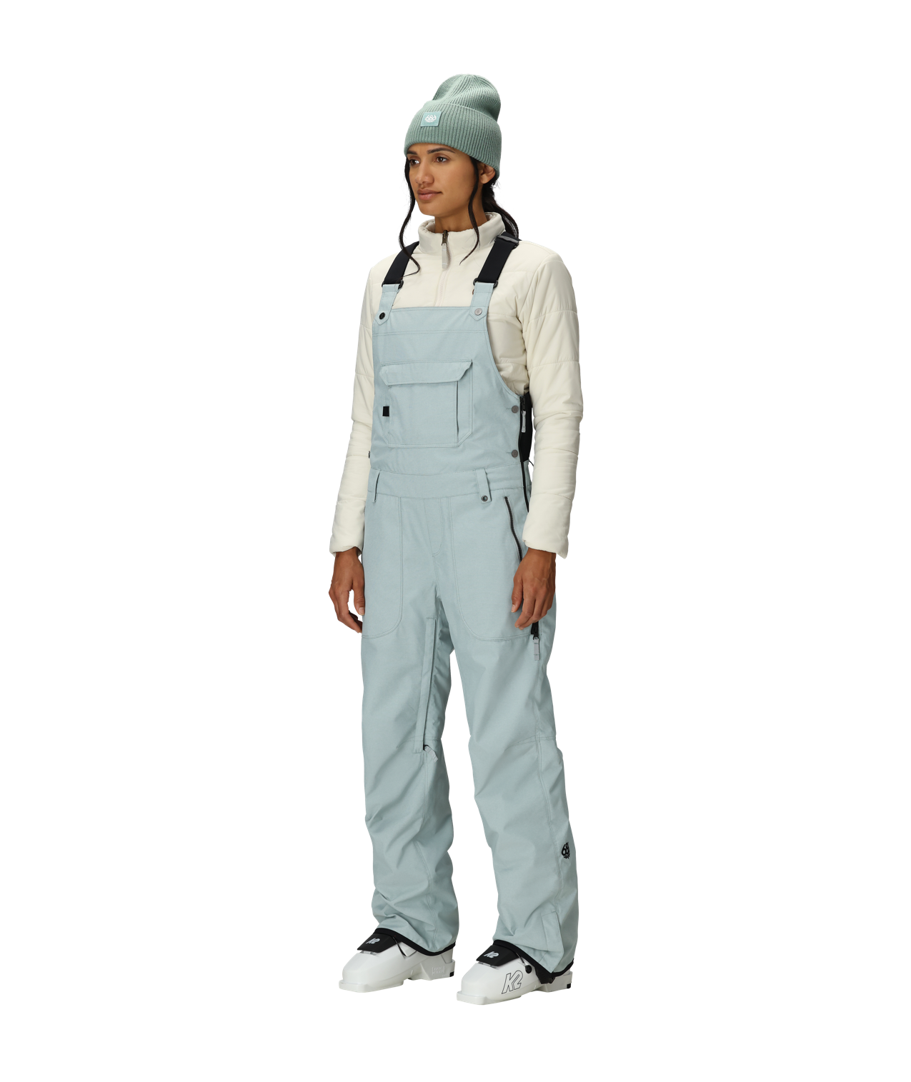 WOMENS BLACK MAGIC™ INSULATED BIB - DUSTY MARINE DOBBY