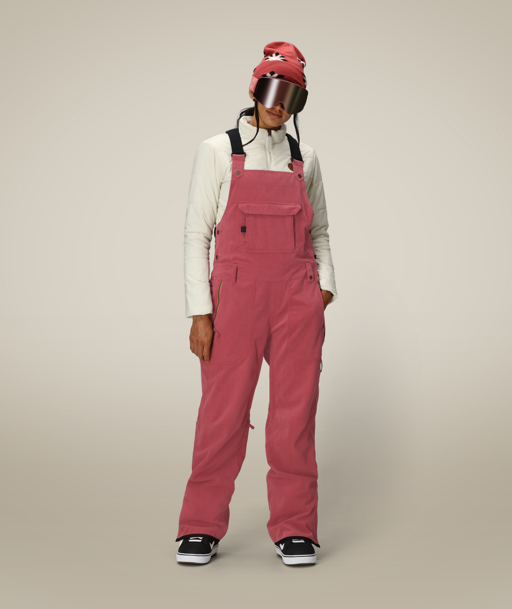 WOMENS BLACK MAGIC™ INSULATED BIB - ROSEWOOD CORDUROY