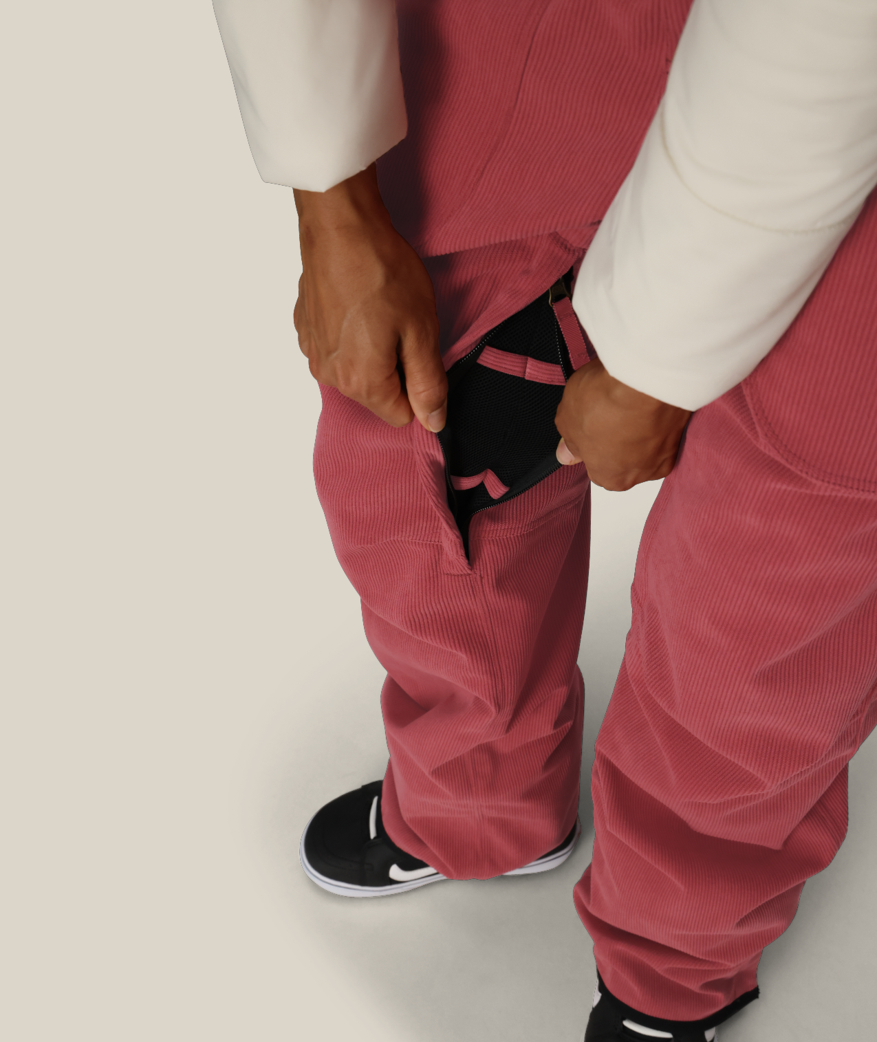 WOMENS BLACK MAGIC™ INSULATED BIB - ROSEWOOD CORDUROY