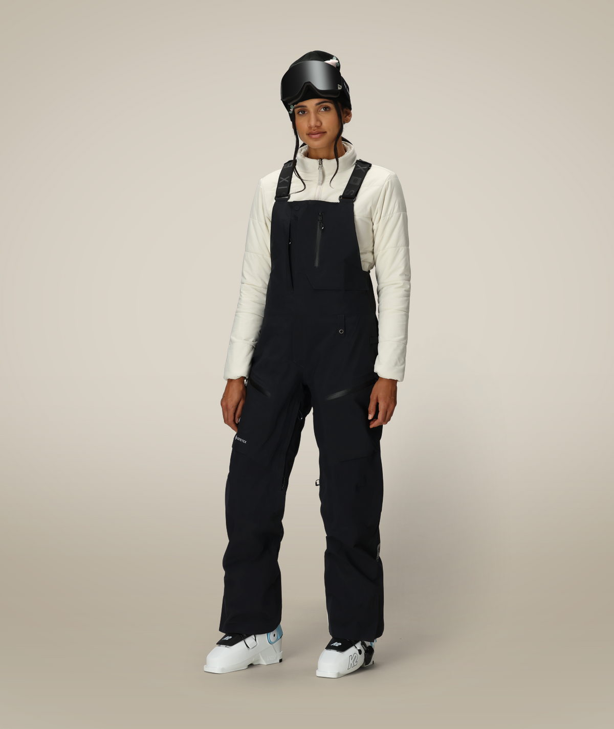 WOMENS GORE-TEX  DISPATCH™ SHELL BIB - BLACK