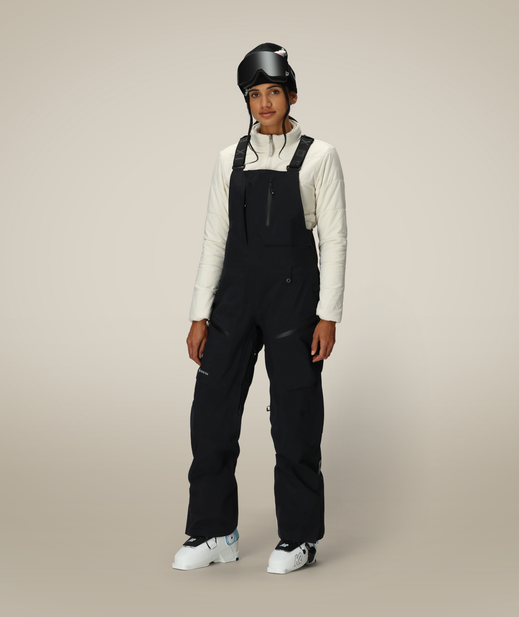 WOMENS GORE-TEX  DISPATCH™ SHELL BIB - BLACK