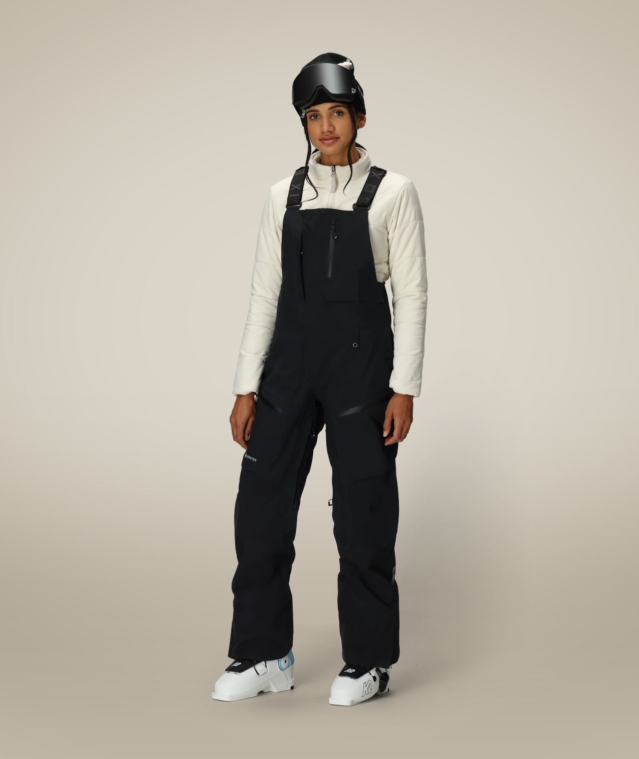 WOMENS GORE-TEX  DISPATCH™ SHELL BIB - BLACK