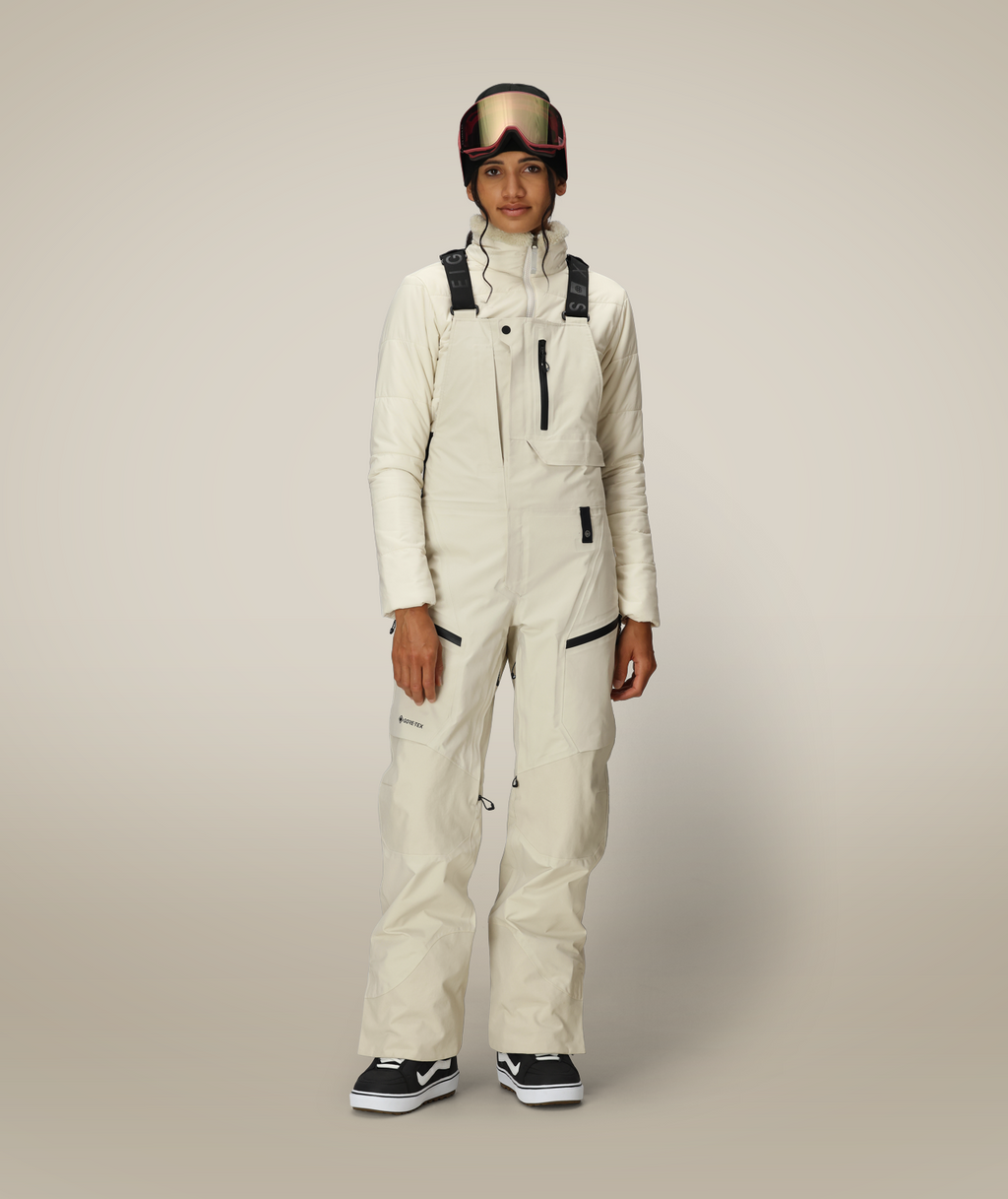 WOMENS GORE-TEX  DISPATCH™ SHELL BIB - LIMESTONE
