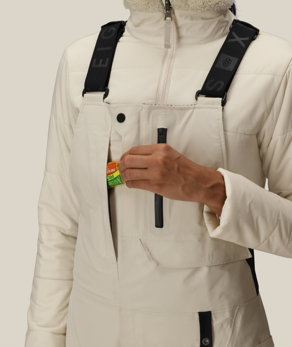 WOMENS GORE-TEX  DISPATCH™ SHELL BIB - LIMESTONE
