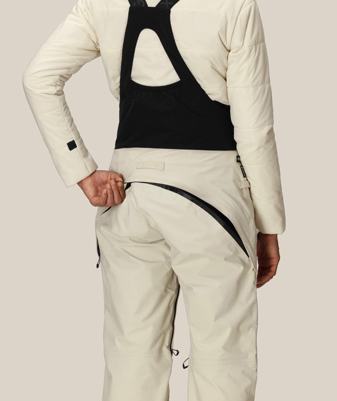 WOMENS GORE-TEX  DISPATCH™ SHELL BIB - LIMESTONE