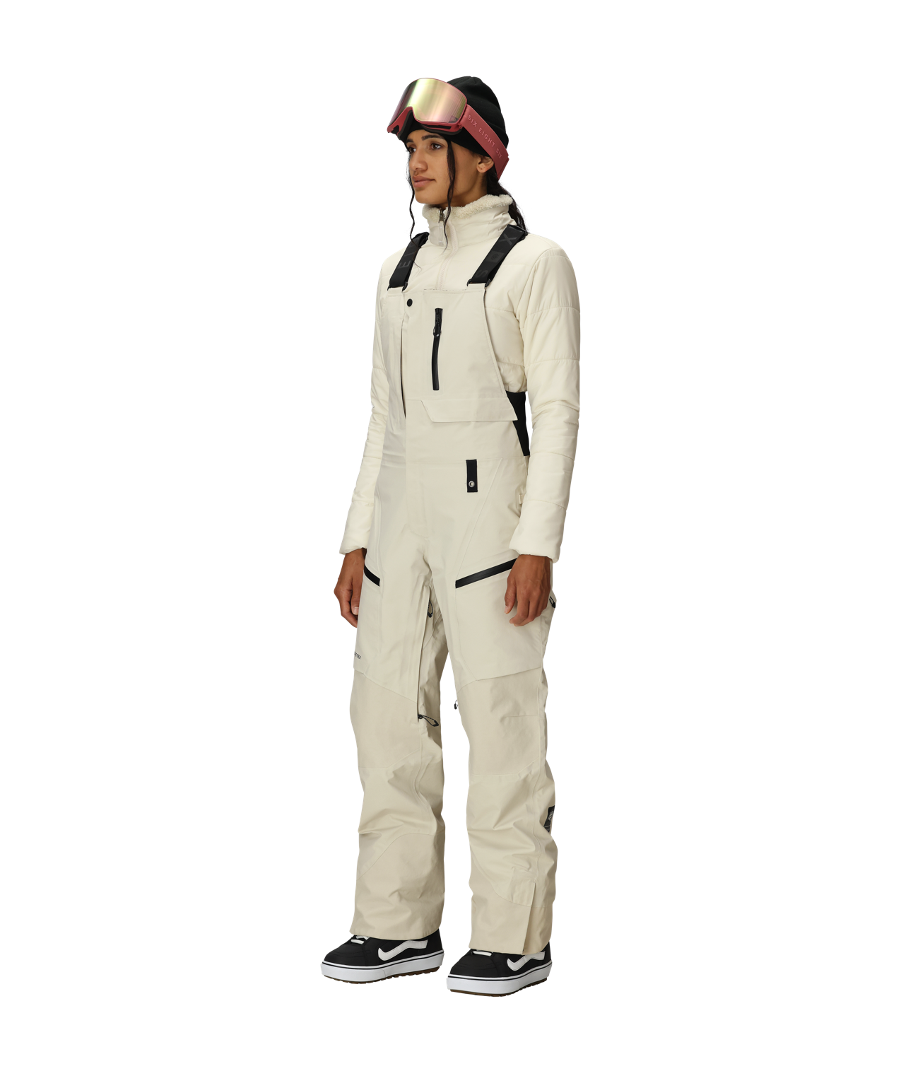 WOMENS GORE-TEX  DISPATCH™ SHELL BIB - LIMESTONE