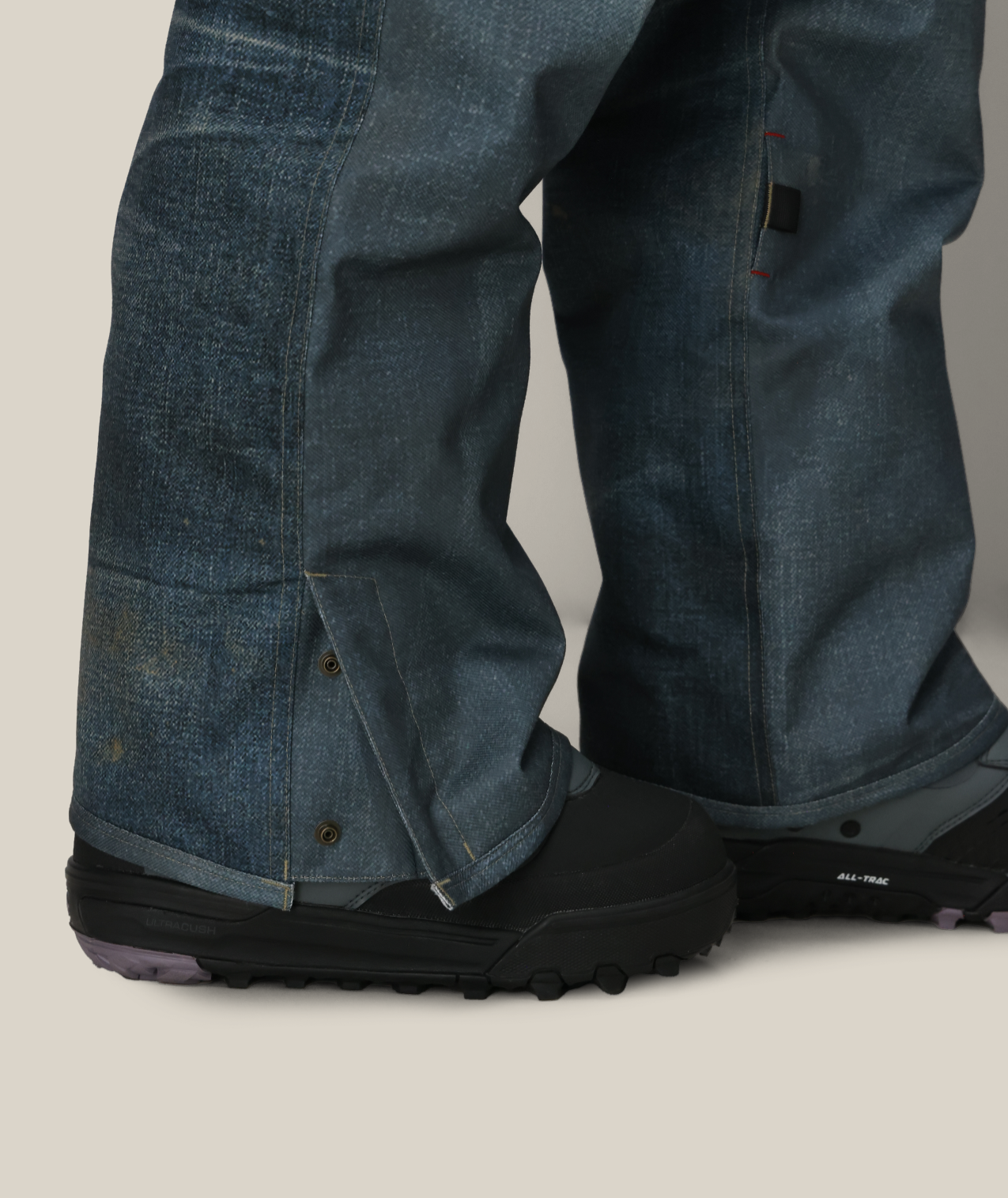 WOMENS DECONSTRUCTED DENIM INSULATED PANT - INDIGO DENIM