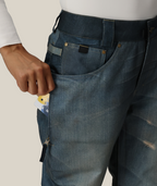 WOMENS DECONSTRUCTED DENIM INSULATED PANT - INDIGO DENIM