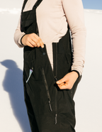 WOMENS BLACK MAGIC 20K SHELL BIB - BLACK