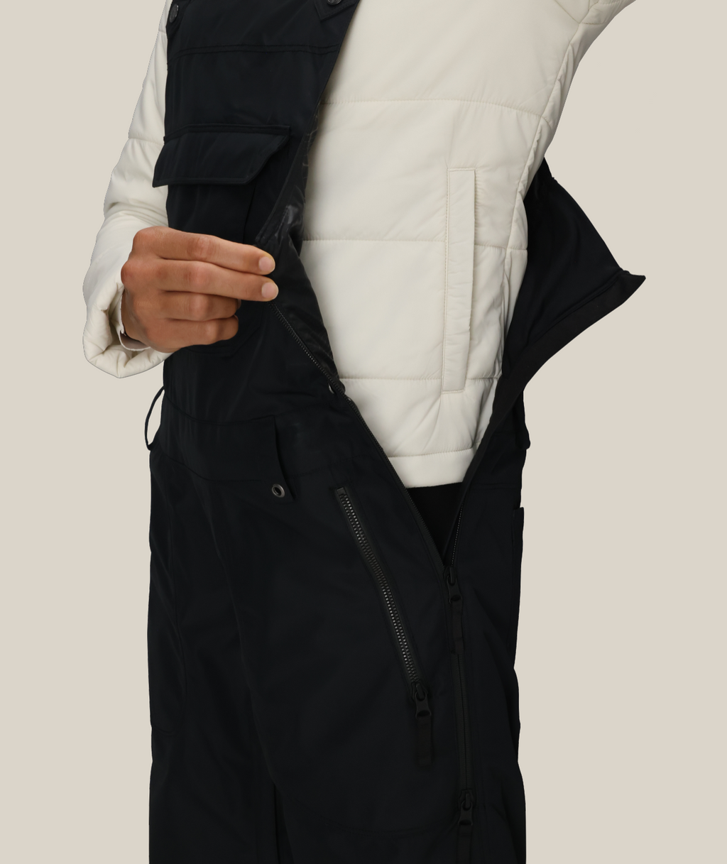 WOMENS BLACK MAGIC 20K SHELL BIB - BLACK