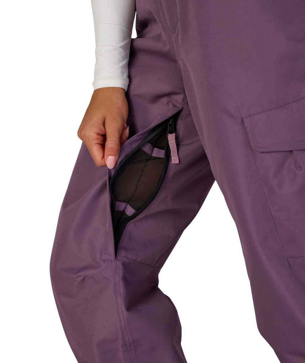 WOMENS AURA™ INSULATED CARGO PANT - BLACK PLUM