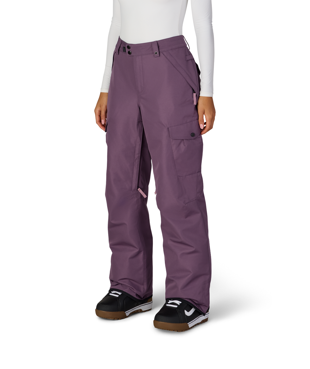 WOMENS AURA™ INSULATED CARGO PANT - BLACK PLUM
