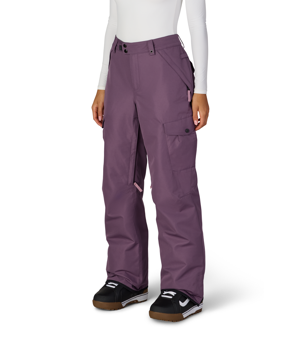 WOMENS AURA™ INSULATED CARGO PANT - BLACK PLUM