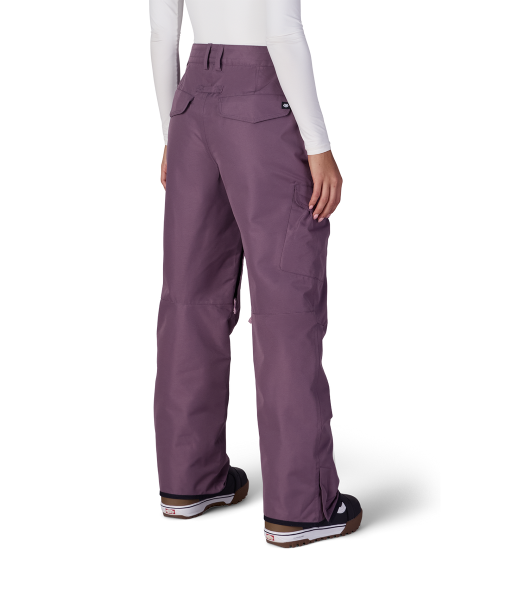 WOMENS AURA™ INSULATED CARGO PANT - BLACK PLUM