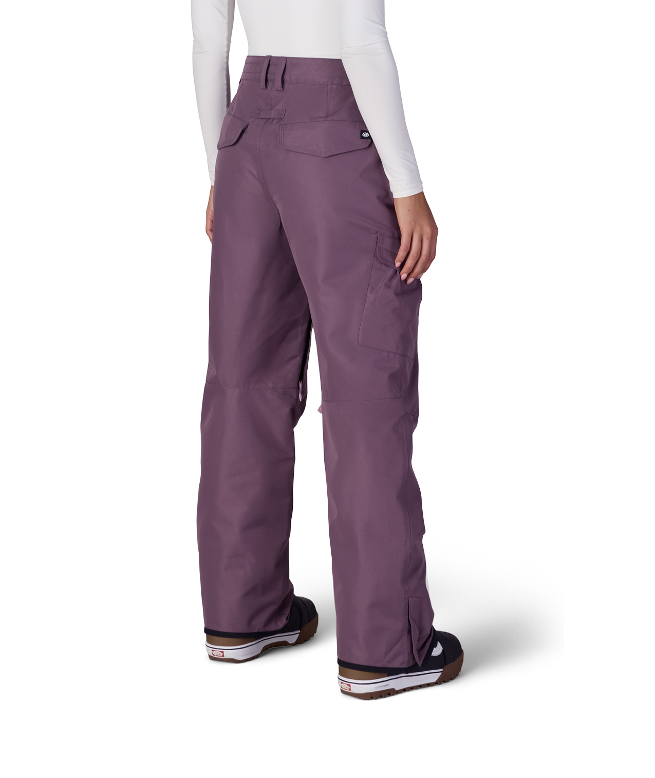 WOMENS AURA™ INSULATED CARGO PANT - BLACK PLUM