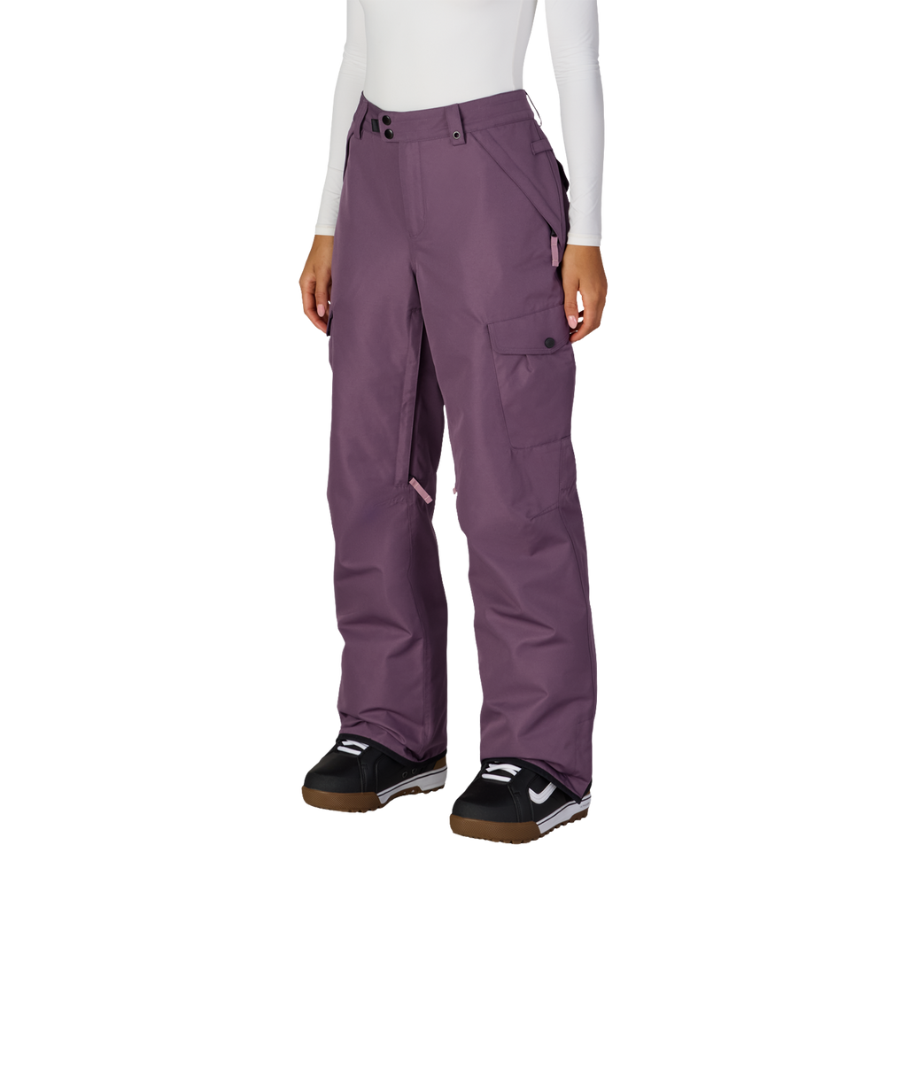 WOMENS AURA™ INSULATED CARGO PANT - BLACK PLUM