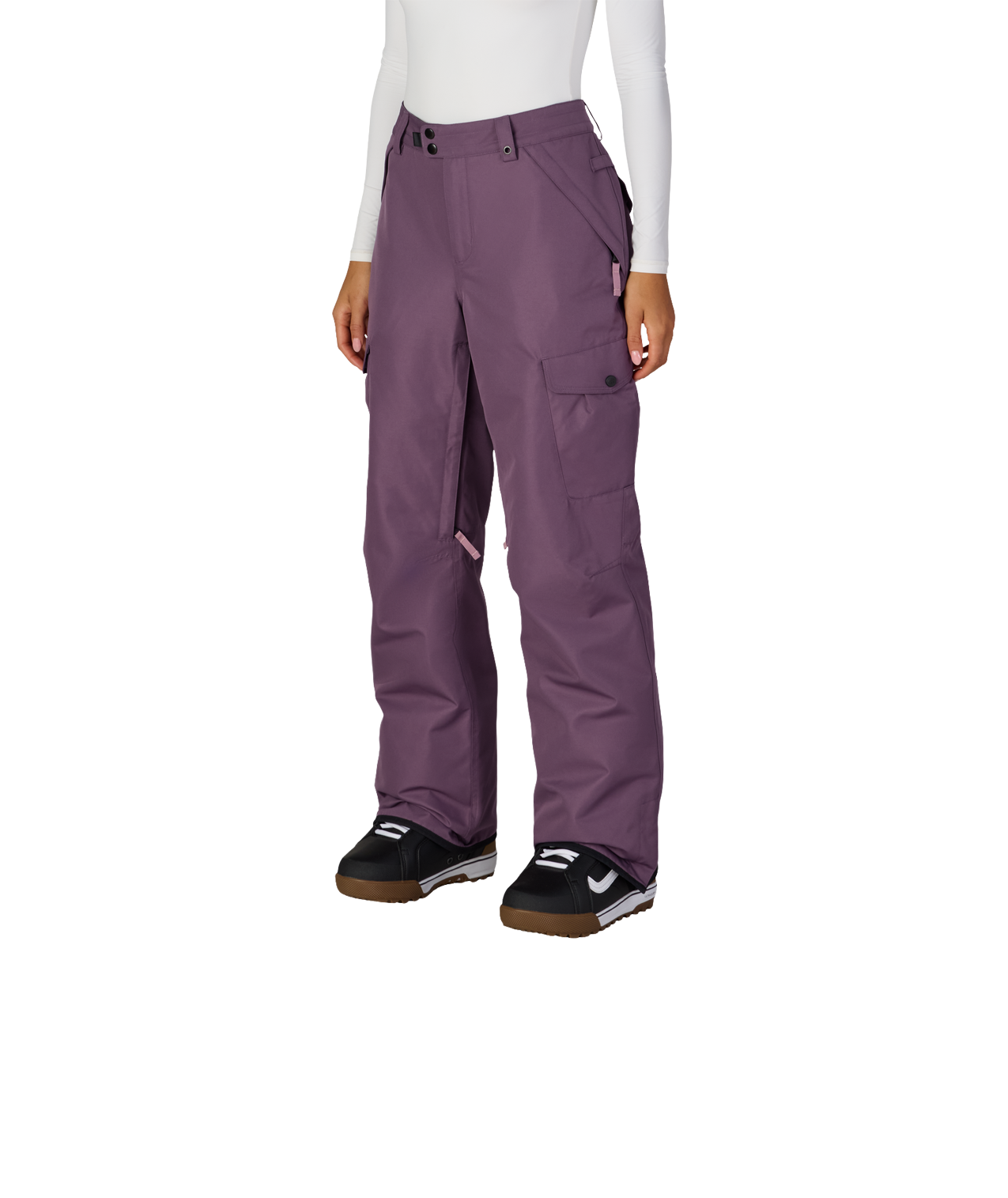 WOMENS AURA™ INSULATED CARGO PANT - BLACK PLUM