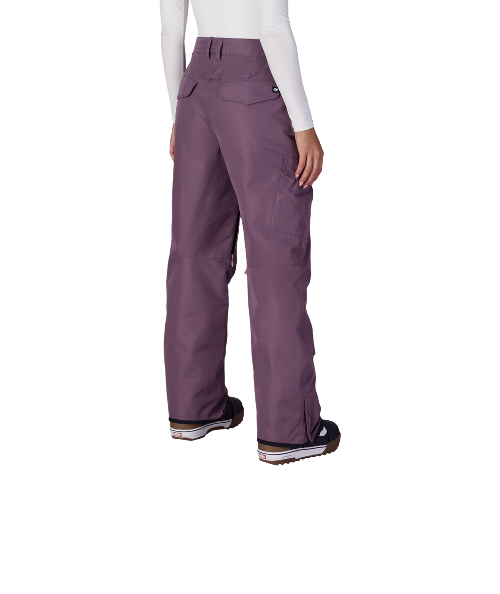 WOMENS AURA™ INSULATED CARGO PANT - BLACK PLUM
