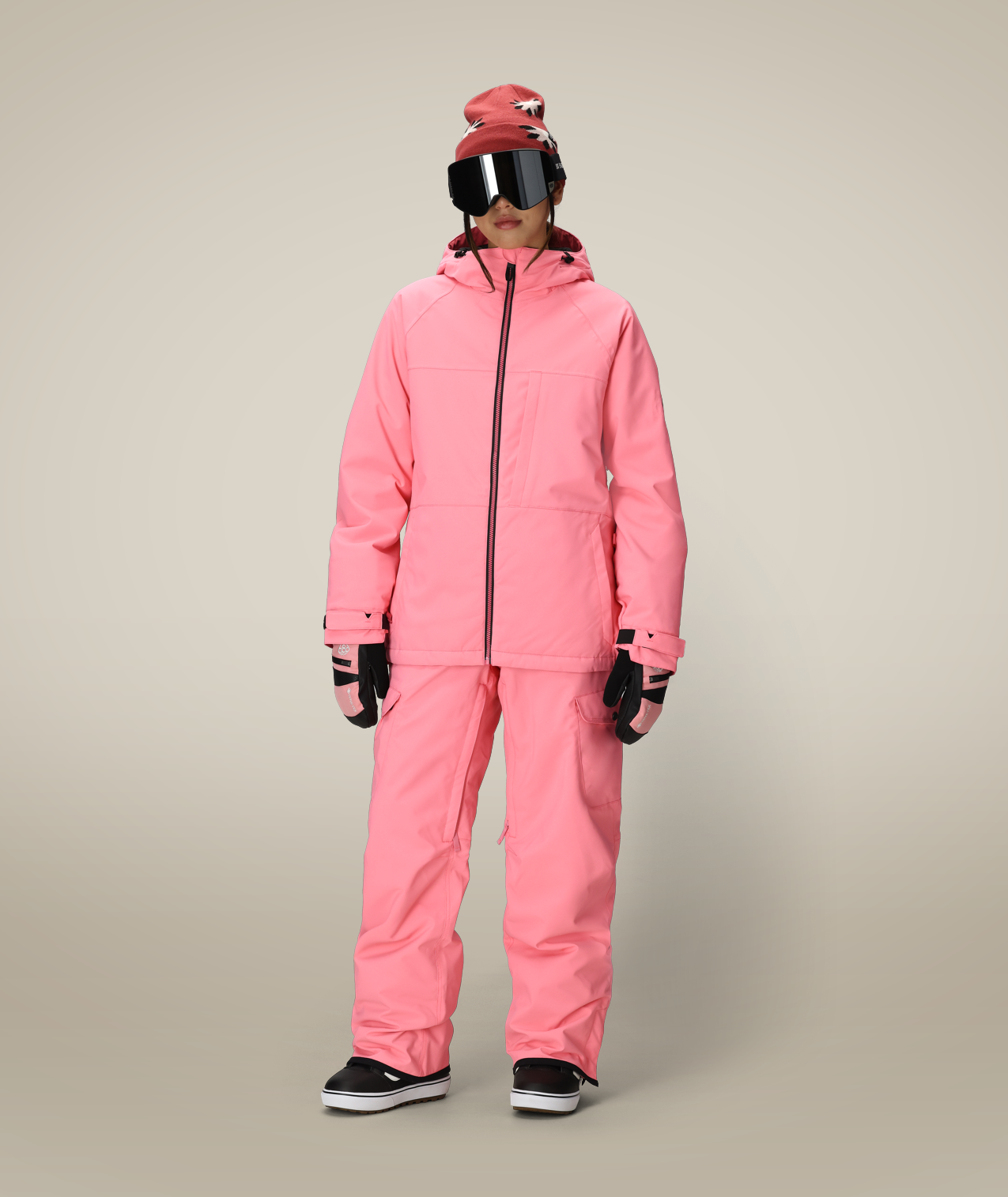 WOMENS AURA™ INSULATED CARGO PANT - GERANIUM PINK