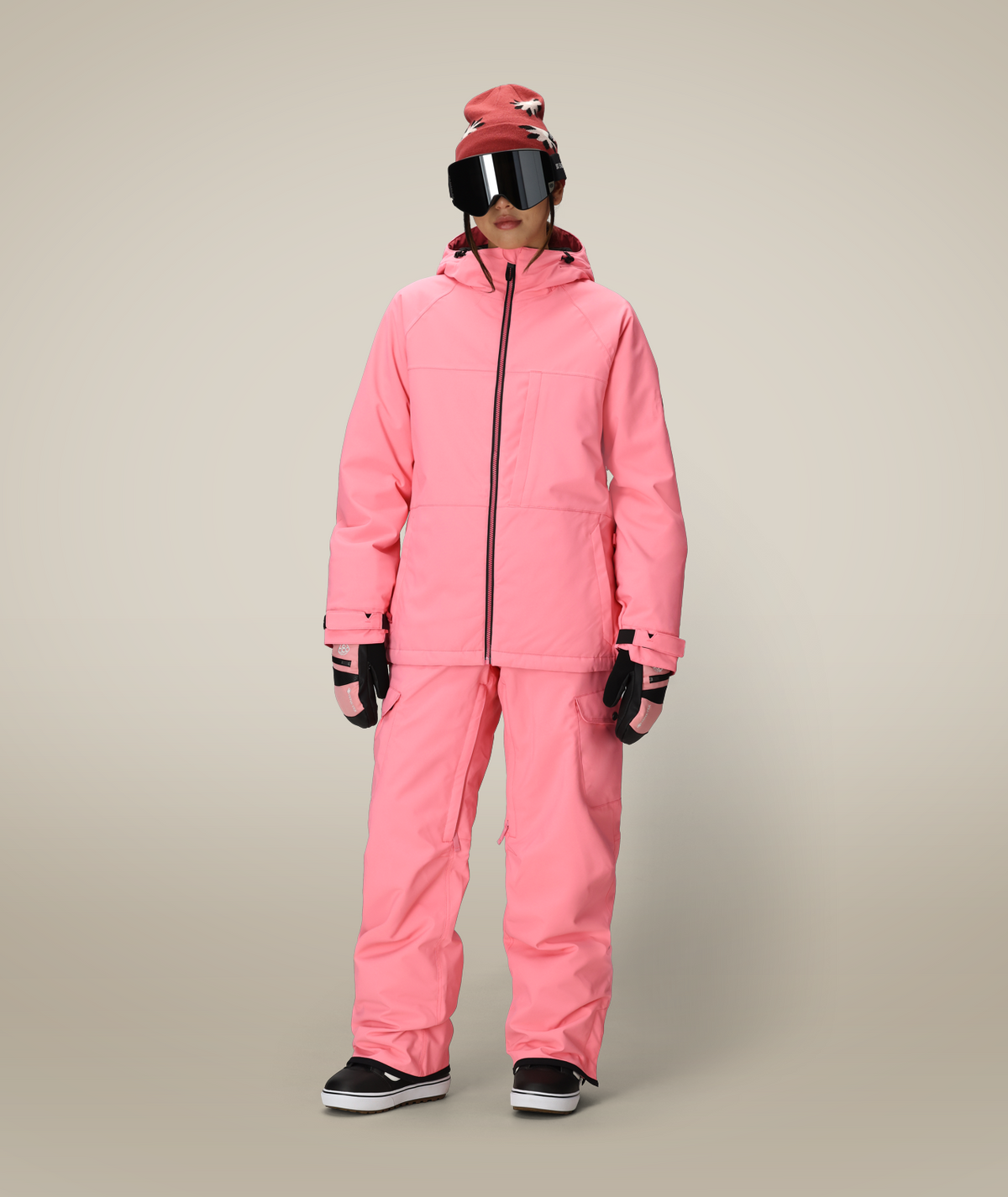 WOMENS AURA™ INSULATED CARGO PANT - GERANIUM PINK