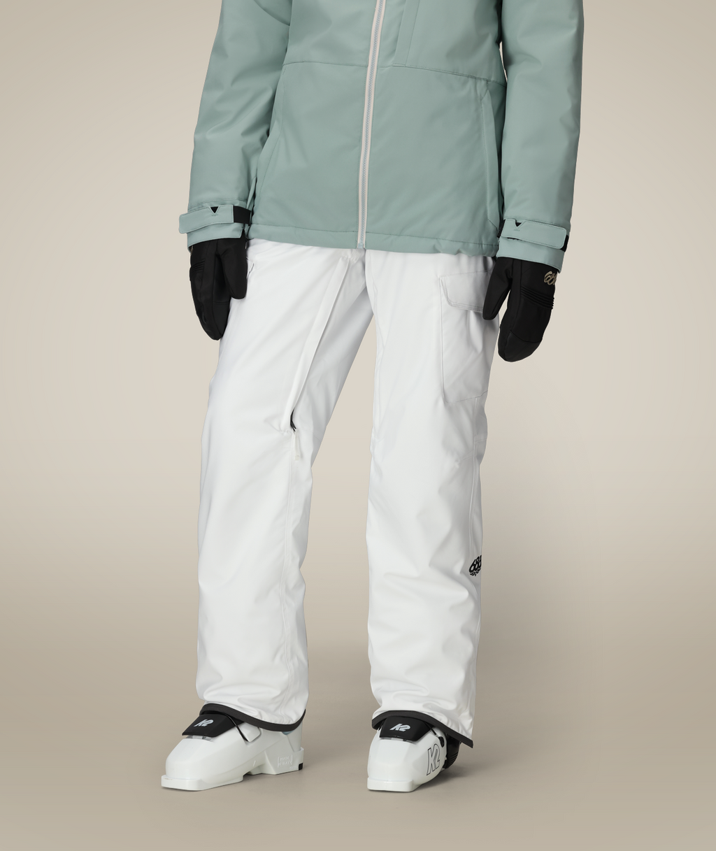 WOMENS AURA™ INSULATED CARGO PANT - WHITE
