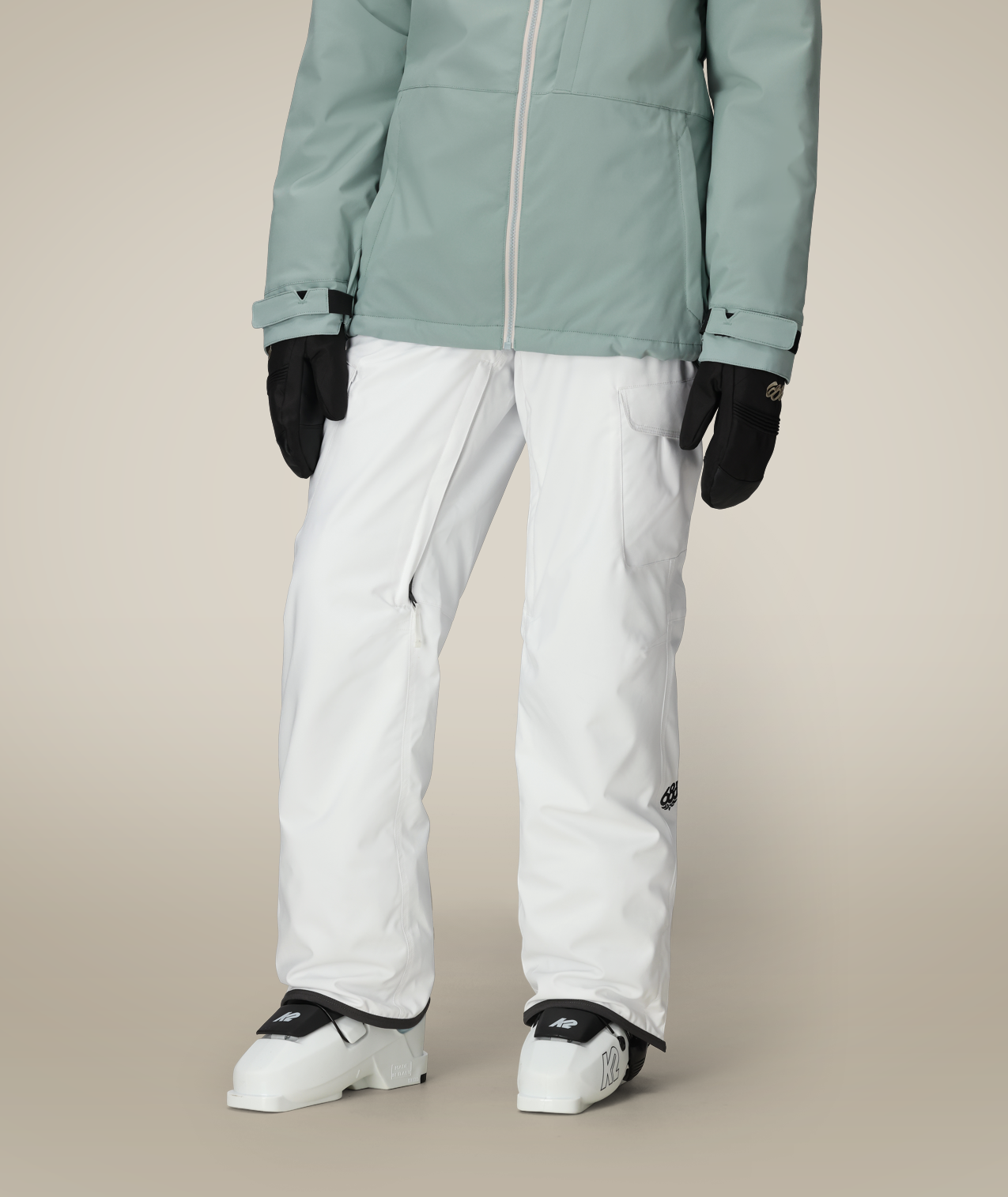 WOMENS AURA™ INSULATED CARGO PANT - WHITE