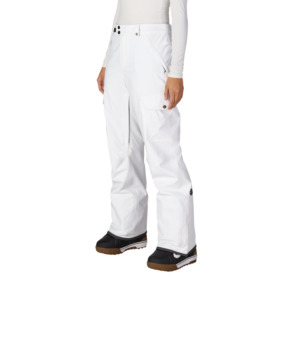 WOMENS AURA™ INSULATED CARGO PANT - WHITE