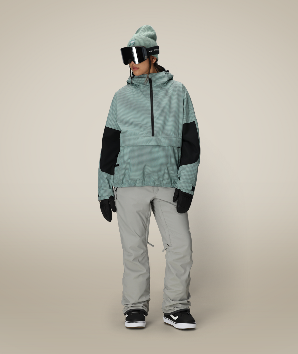 WOMENS STANDARD SHELL PANT - LT GREY
